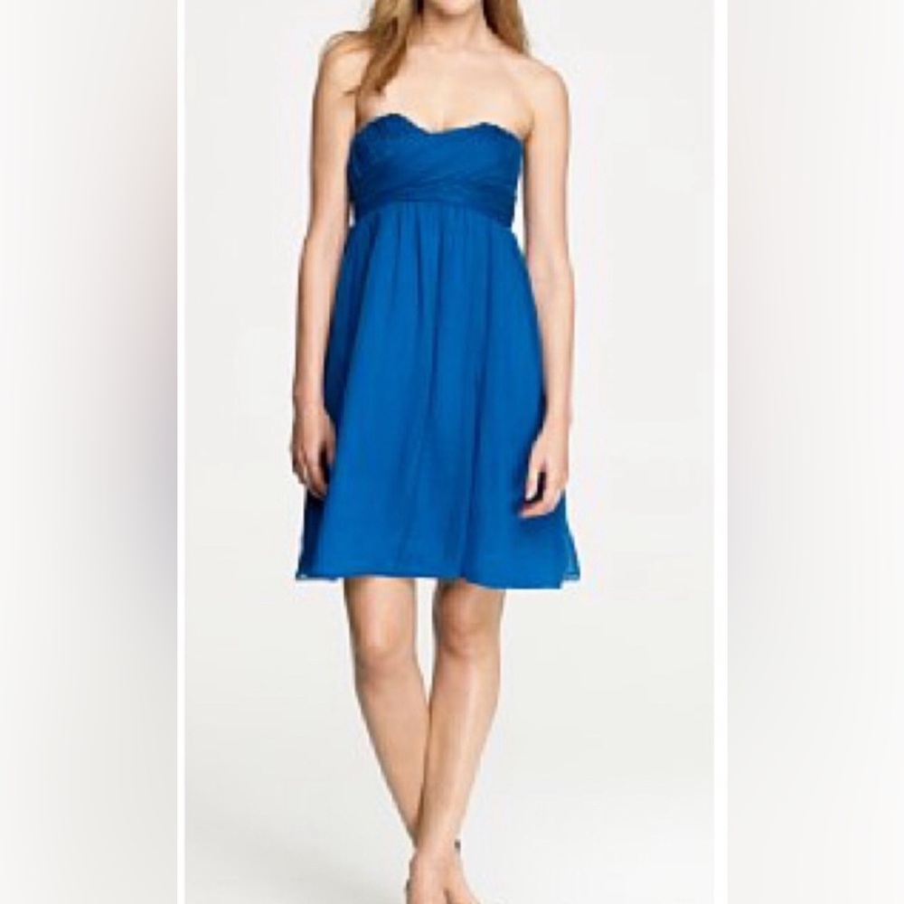 J. Crew Silk Taryn Strapless Dress